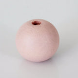 50pcs Pastel Mixed Round Wooden Beads Safety For Kids