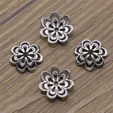 50pcs 14mm Flower Spacer Metal Bead Caps Jewelry Making DIY Finding Accessory