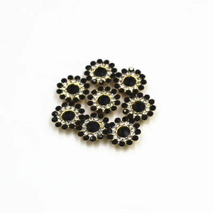 50pcs 14mm Multicolor Flower Spacer Beads for DIY Jewelry Making