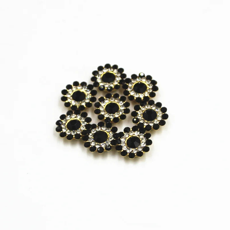 50pcs 14mm Multicolor Flower Spacer Beads for DIY Jewelry Making