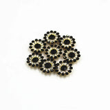 50pcs 14mm Multicolor Flower Spacer Beads for DIY Jewelry Making