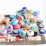 50pcs 14mm Round Rainbow Resin Spacer Beads for DIY Jewelry Making