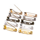 50pcs Safety Pins Brooch Base Findings DIY Clothing Accessories