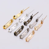 50pcs Safety Pins Brooch Base Findings DIY Clothing Accessories