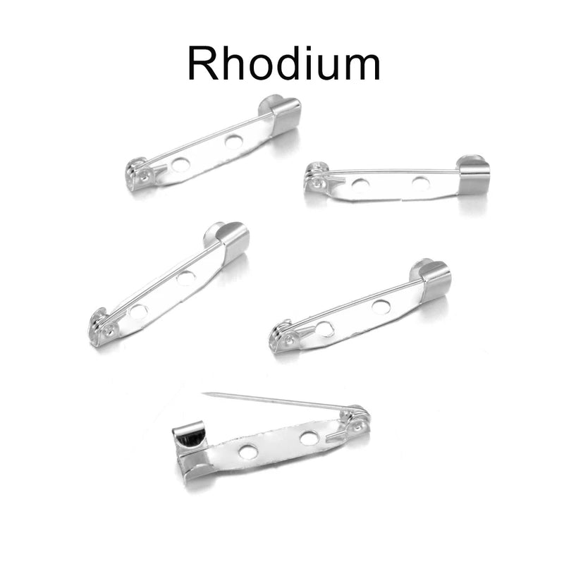 50pcs Safety Pins Brooch Base Findings DIY Clothing Accessories