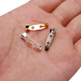 50pcs Safety Pins Brooch Base Findings DIY Clothing Accessories
