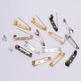 50pcs Safety Pins Brooch Base Findings DIY Clothing Accessories