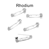 50pcs Safety Pins Brooch Base Findings DIY Clothing Accessories
