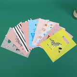 50pcs 15x20cm Plastic Handle Bag Small Jewelry Favor Bags For Gift Packaging