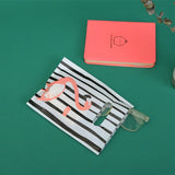 50pcs 15x20cm Plastic Handle Bag Small Jewelry Favor Bags For Gift Packaging