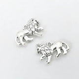 50pcs Tibetan Silver Lion Charms Antique Bronze Pendants DIY Jewelry