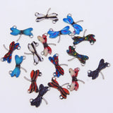 50pcs Butterfly Enamel Charms for Jewelry Making DIY