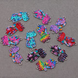 50pcs Cat Enamel Charms for Jewelry Making Earring Pendant Bracelet DIY