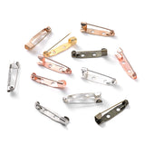 50pcs Brooch Base Findings Safety Brooch Clip Pins Blank Base Badge DIY