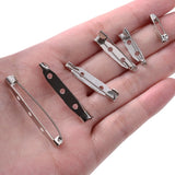 50pcs Brooch Base Findings Safety Brooch Clip Pins Blank Base Badge DIY