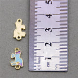 50pcs Unicorn Charms for Pendants Keychains Enamel House Charms Jewelry DIY