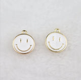 50pcs Smiley Face Alloy Pendant DIY Jewelry Accessories 16*19mm