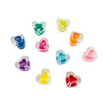 50pcs 16mm Heart Acrylic Beads for Jewelry Making DIY Bracelet