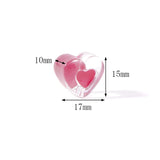 50pcs 16mm Heart Acrylic Beads for Jewelry Making DIY Bracelet