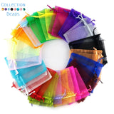 50pcs Organza Bags Jewelry Packaging Candy Wedding Party Pouches