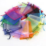 50pcs Organza Bags Jewelry Packaging Candy Wedding Party Pouches