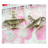 50pcs Antique Bronze Teapot Pot Charms Pendant DIY Jewelry Making