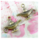 50pcs Antique Bronze Teapot Pot Charms Pendant DIY Jewelry Making