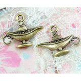 50pcs Antique Bronze Teapot Pot Charms Pendant DIY Jewelry Making