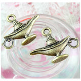 50pcs Antique Bronze Teapot Pot Charms Pendant DIY Jewelry Making