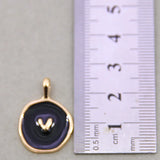 50pcs Mini Sweet Heart Charms for DIY Jewelry Making