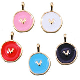 50pcs Mini Sweet Heart Charms for DIY Jewelry Making