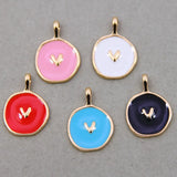 50pcs Mini Sweet Heart Charms for DIY Jewelry Making