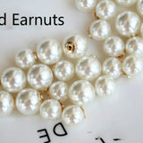 50pcs 18K Gold/Silver Plated Earring Backs Faux Pearl Beads