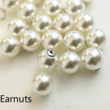 50pcs 18K Gold/Silver Plated Earring Backs Faux Pearl Beads