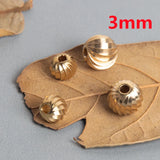 50pcs Brass Metal Spacer Beads for DIY Jewelry Making
