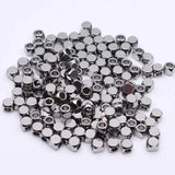 50pcs Stainless Steel Beads 2-6mm DIY Square Spacer Beads Hypoallergenic