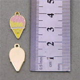 50pcs Ice Cream Charms Mini Food Pendant for Jewelry Making DIY Accessorie