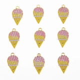 50pcs Ice Cream Charms Mini Food Pendant for Jewelry Making DIY Accessorie