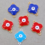 50pcs Evil Eye Charms Pendants for Jewelry Making DIY Accessories