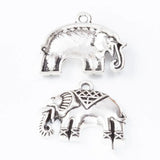 50pcs Vintage Elephant Charms for DIY Jewelry Making