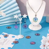 50pcs Stainless Steel Butterfly Flower Pendant Charms for DIY Earring