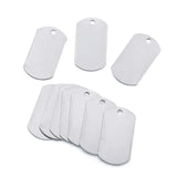50pcs 201 Stainless Steel Stamping Tag Pendants DIY Jewelry Necklace Bracelet