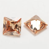 50/20pcs 1.5x1.5~12x12mm 5A Princess Cut CZ Stones for Jewelry