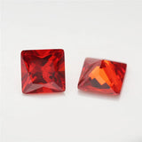 50/20pcs 1.5x1.5~12x12mm 5A Princess Cut CZ Stones for Jewelry