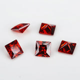50/20pcs 1.5x1.5~12x12mm 5A Princess Cut CZ Stones for Jewelry