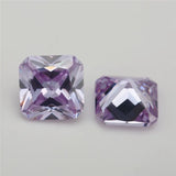 50/20pcs 3x3mm~10x10mm 5A CZ Stone Octangle Shape Various Colors Synthetic Gems