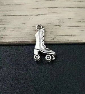 50pcs Roller Skates Charms Pendants Necklaces & Bracelets Accessories
