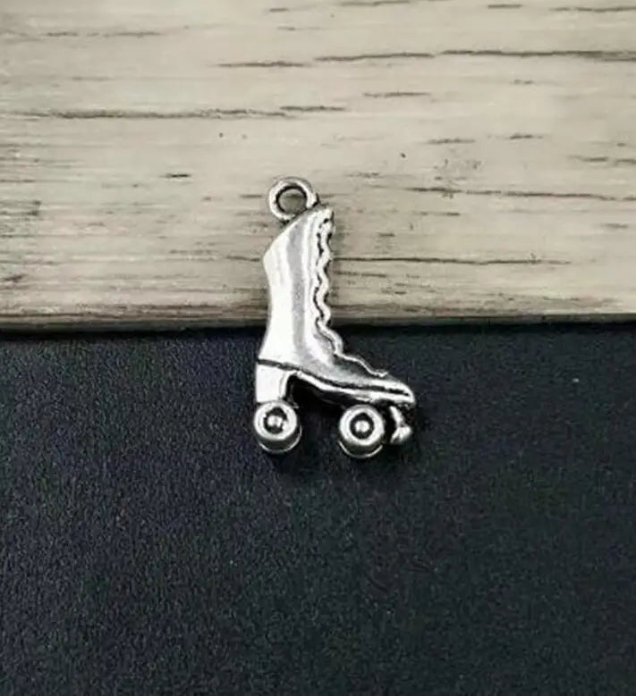 50pcs Roller Skates Charms Pendants Necklaces & Bracelets Accessories