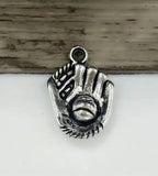 50pcs Baseball Glove Charms 21*15mm Pendants Accessory