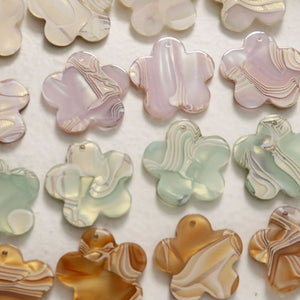 50pcs Acrylic Resin Flower Charms for DIY Jewelry Earring Bracelet Necklace